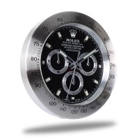 Rolex Daytona Wall Clock - Slive and Black