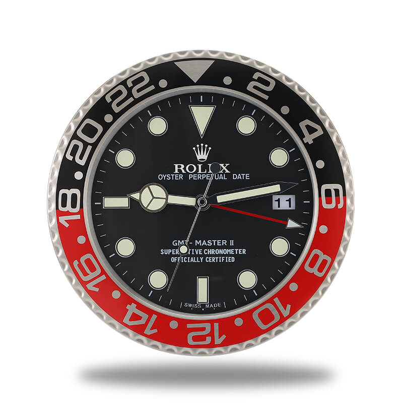 Rolex GMT Master Wall Clock - Black and Red