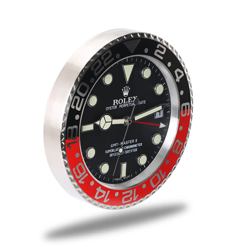 Rolex GMT Master Wall Clock - Black and Red