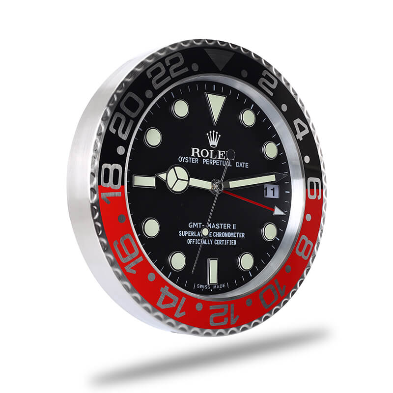 Rolex GMT Master Wall Clock - Black and Red