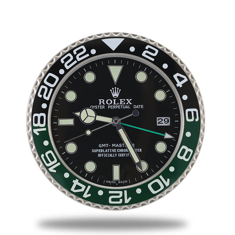 Rolex GMT Master Wall Clock - Green and Black