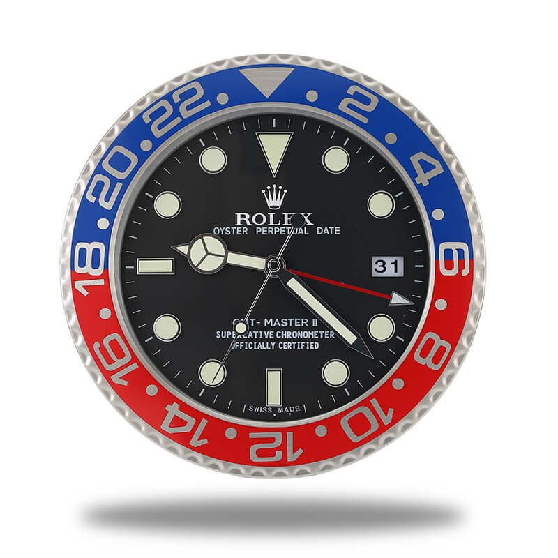 Rolex GMT Master Wall Clock - Black and Red