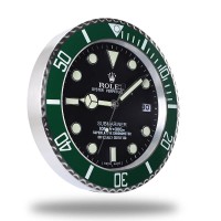 Rolex Submariner Wall Clock - Black and Green