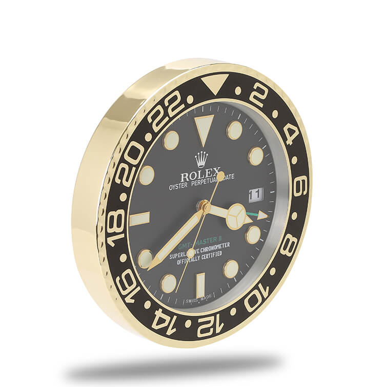 Rolex GMT Master Wall Clock - Golden Black