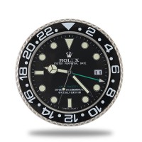 Rolex GMT Master Wall Clock - Black and Sliver