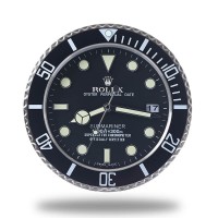 Rolex Submariner Wall Clock - Black and Sliver