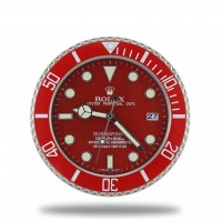 Rolex Submariner Wall Clock - Red