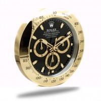 Rolex Daytona Wall Clock - Golden Black