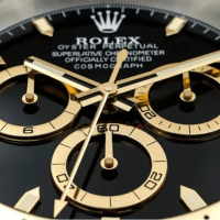 Rolex Daytona Wall Clock - Golden Black