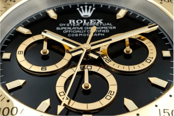 Rolex Daytona Wall Clock - Golden Black