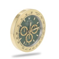 Rolex Daytona Wall Clock - Golden Green