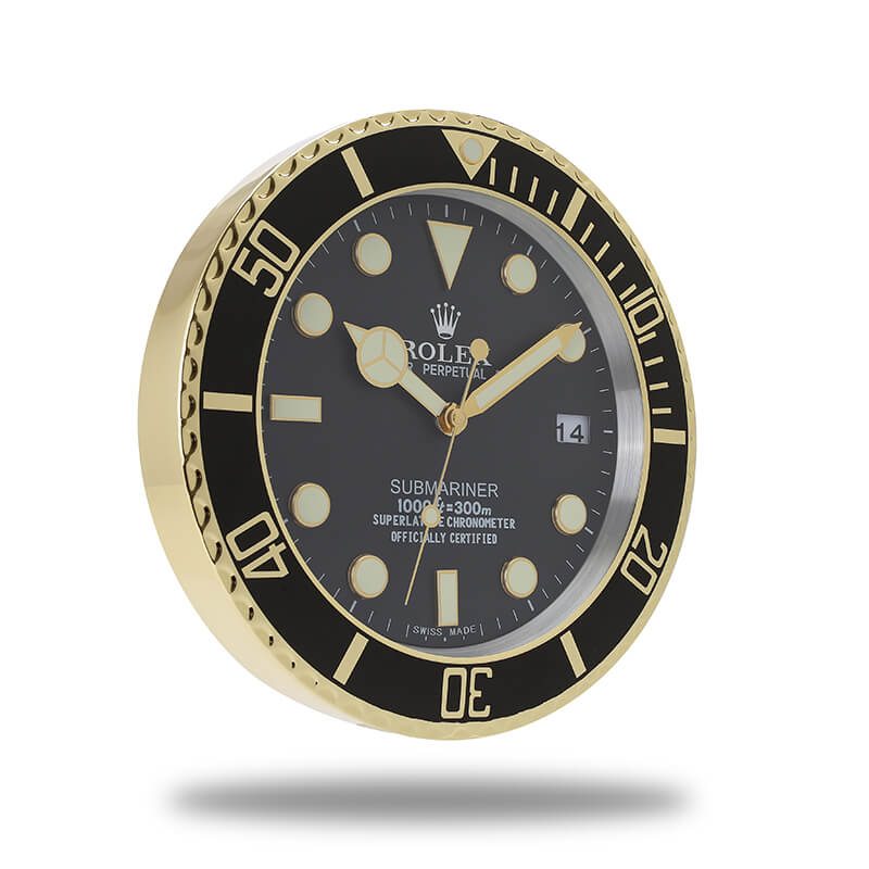 Rolex Submariner Wall Clock - Black and Green