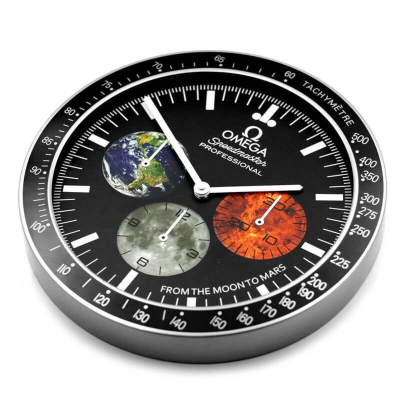 OMEGA WALL CLOCK INSPIRED SPEEDMASTER – OMO