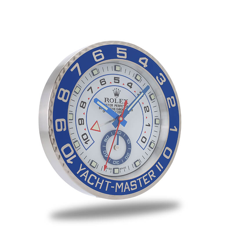 Rolex Yacht Master Wall Clock - Sliver