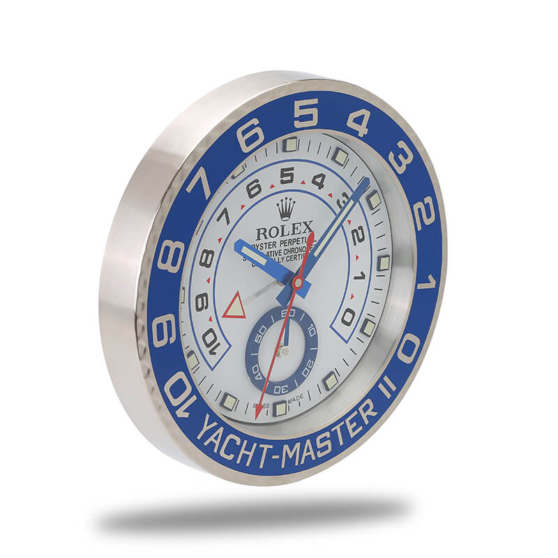 Rolex Yacht Master Wall Clock - Sliver