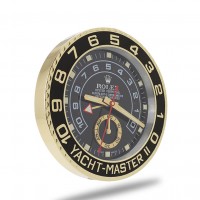 Rolex Yacht Master Wall Clock - Gold Black