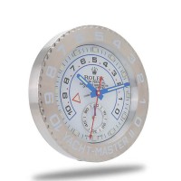 Rolex Yacht Master Wall Clock - Sliver and White