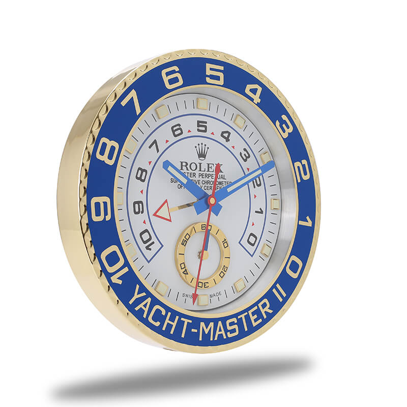 Rolex Yacht Master Wall Clock - White Gold