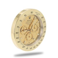 Rolex Daytona Wall Clock - Golden Gold